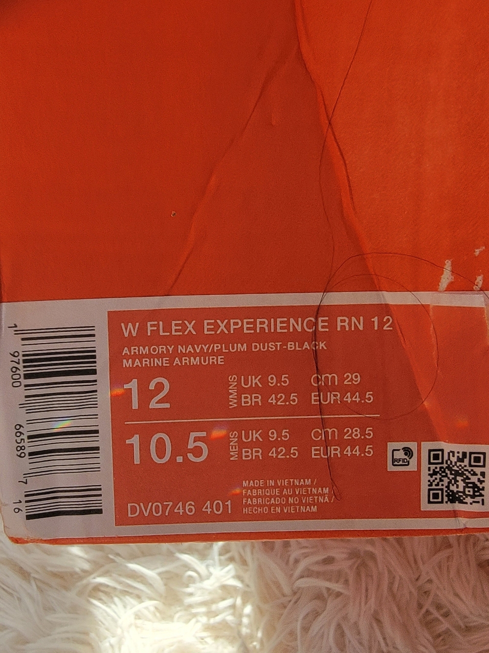 NIB Nike Flex Experience Running Shoes - Navy with Pink Swoosh - Picture 2 of 9
